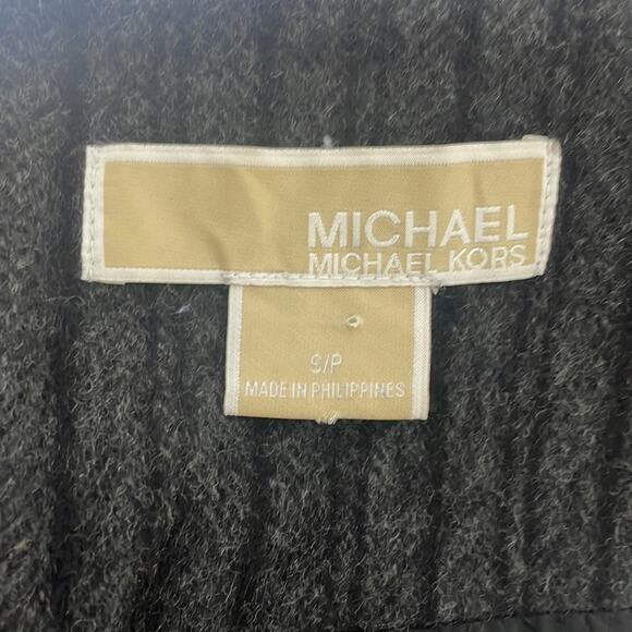 Michael kors wool grey striped mini skirt - Picture 2 of 7